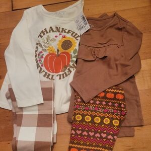 Children's place 18-24m Thanksgiving 4 pc set